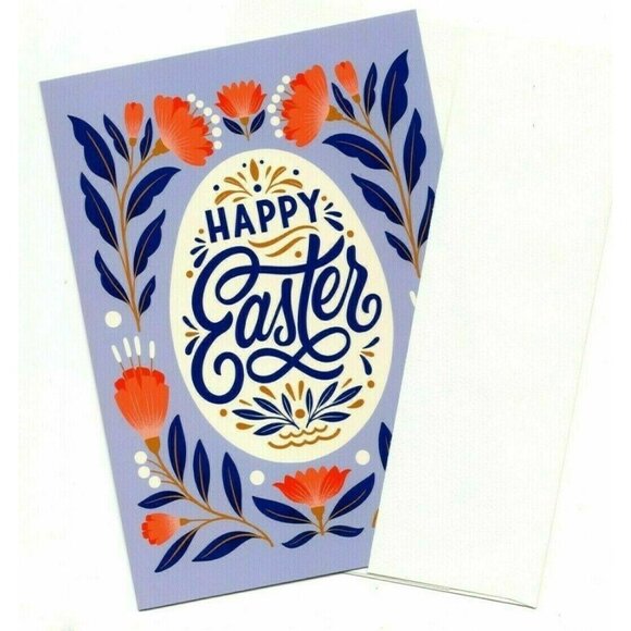 Happy Easter Greeting Card Warm Wishes Wishing Seasonal Holiday Blessings Gift - Picture 1 of 5